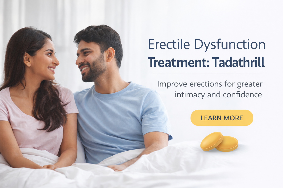 Tadathrill-D -  Potent Erectile Dysfunction Medication, Complete Guide