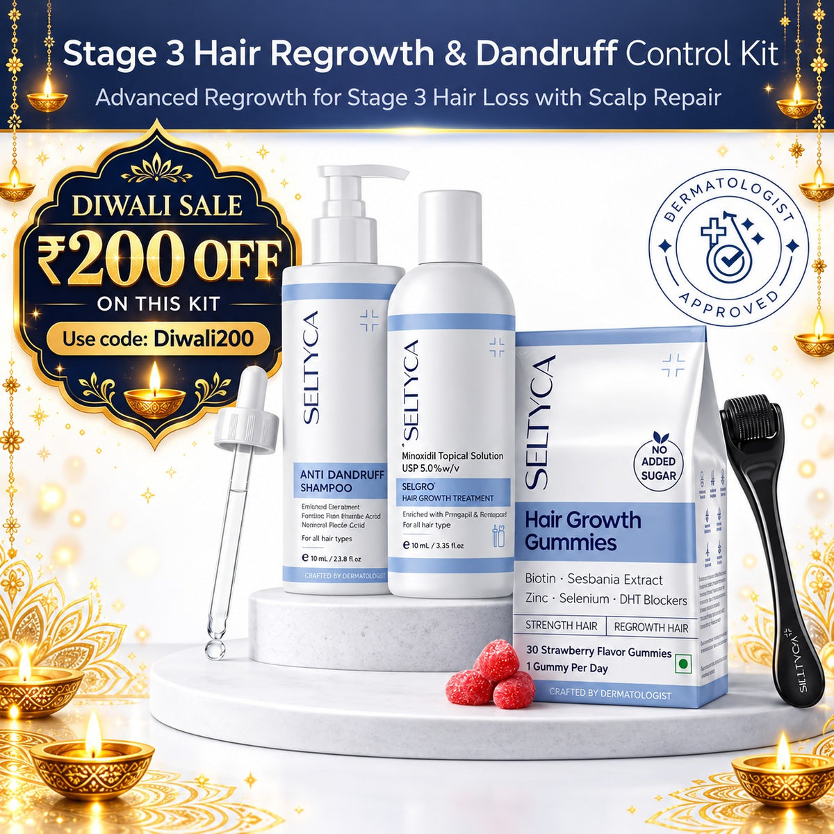 Stage 3 Hair Fall Kit (With Dandruff)