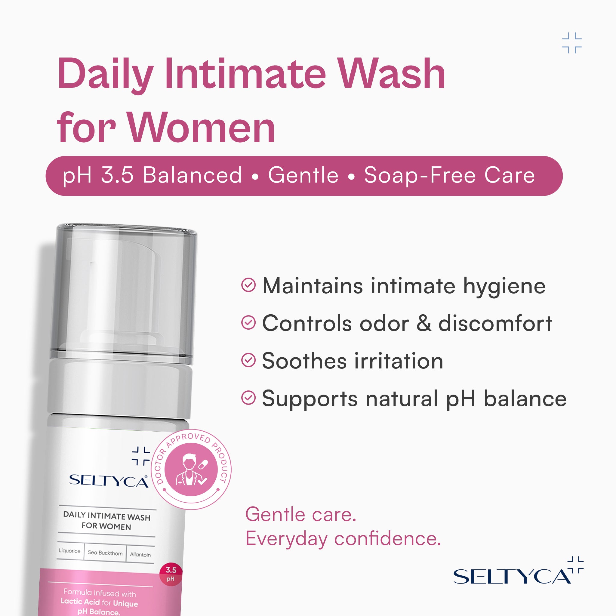 Daily Intimate Wash for Women | pH Balanced Daily Hygiene Cleanser