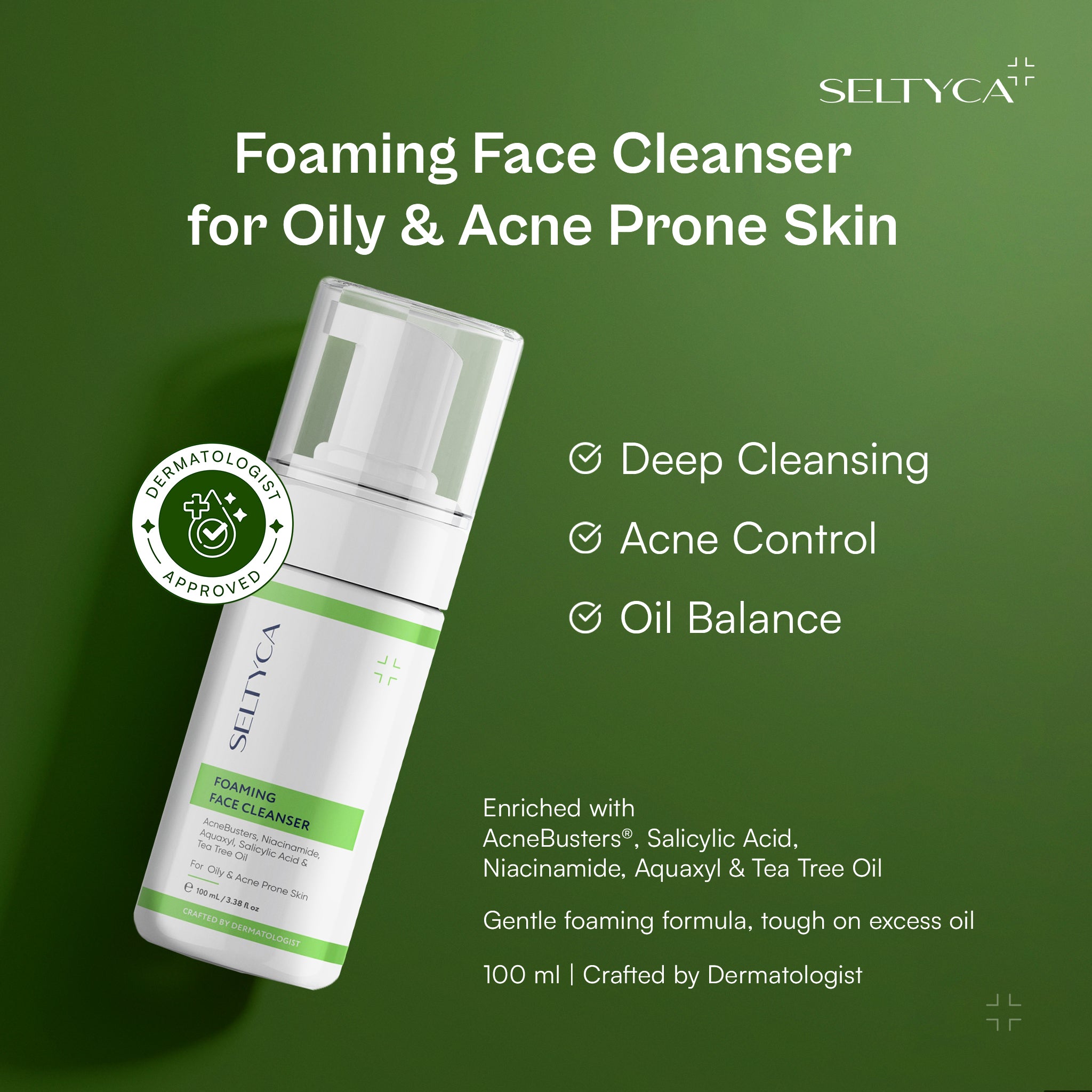 Seltyca Foaming Acne Face Cleanser