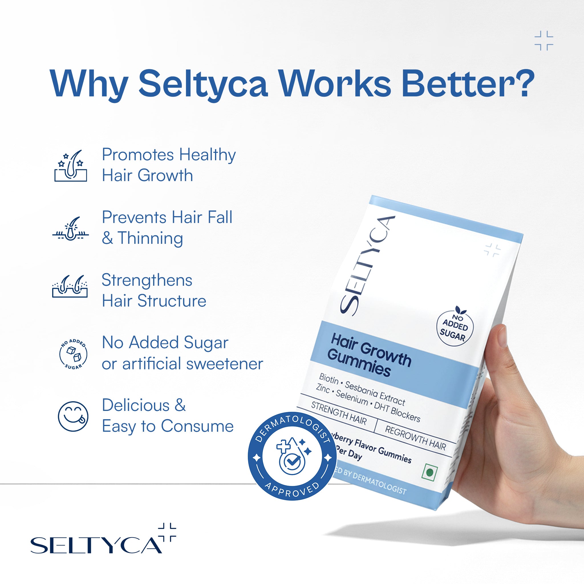 Seltyca Biotin Hair Growth Gummies