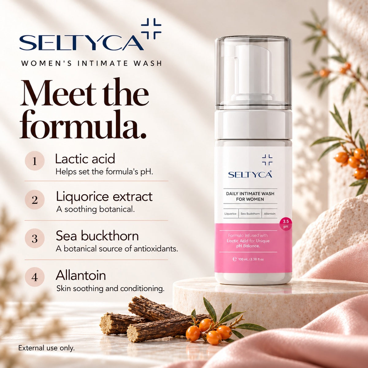 Daily Intimate Wash for Women | pH Balanced Daily Hygiene Cleanser