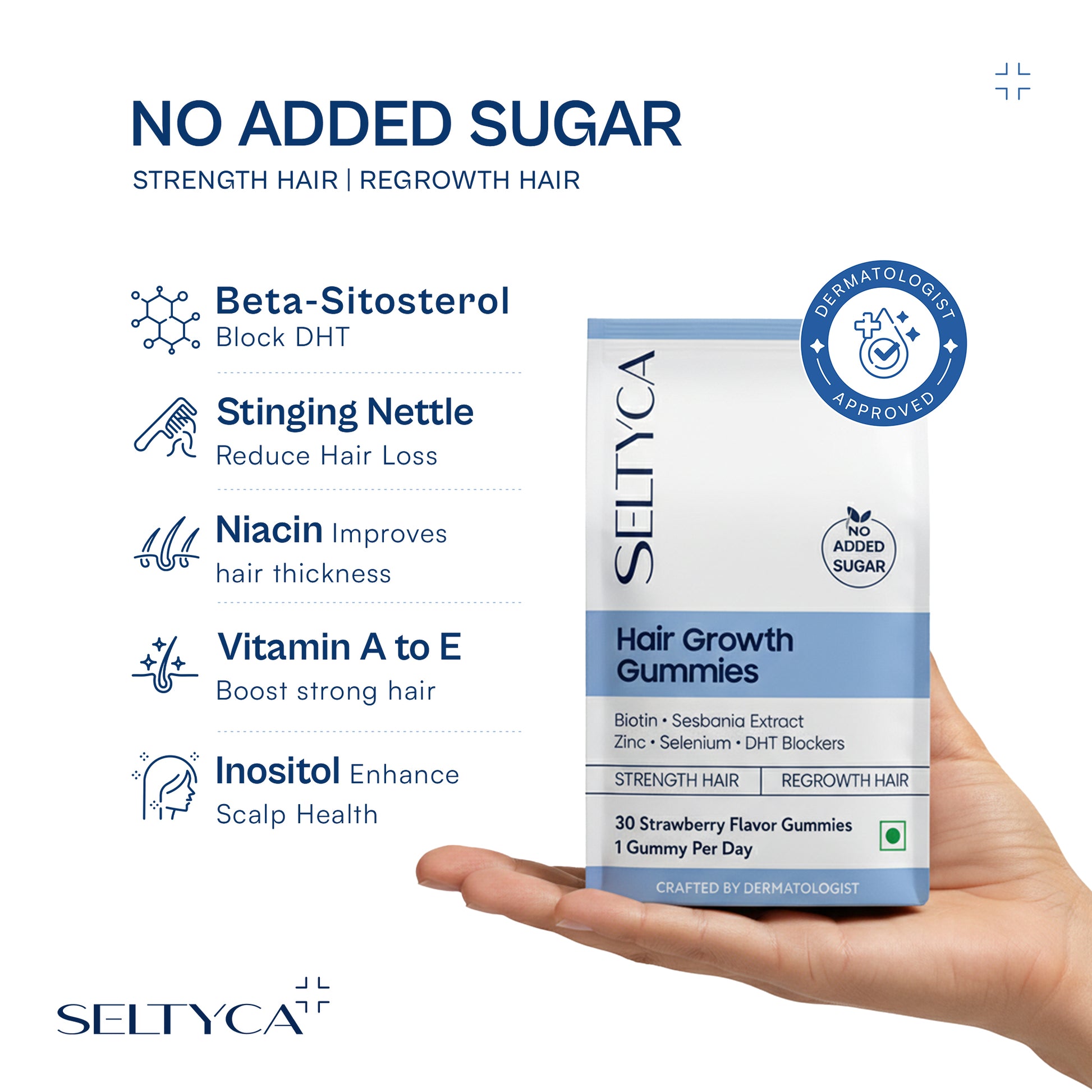 Seltyca Biotin Hair Growth Gummies