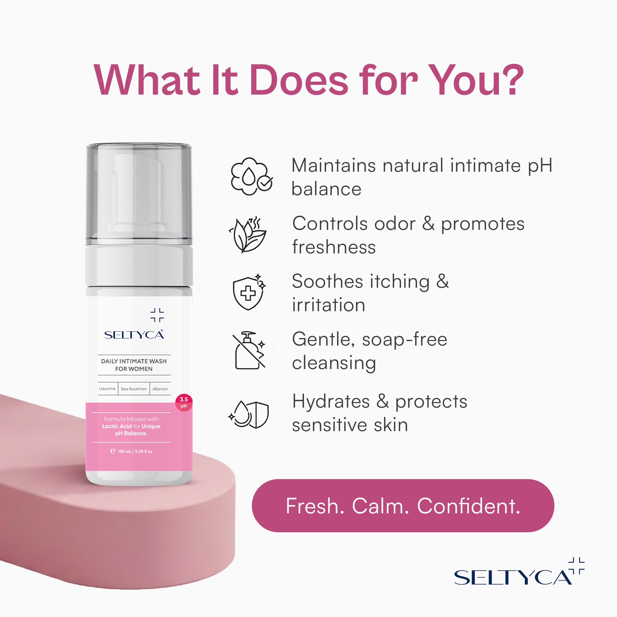 Daily Intimate Wash for Women | pH Balanced Daily Hygiene Cleanser