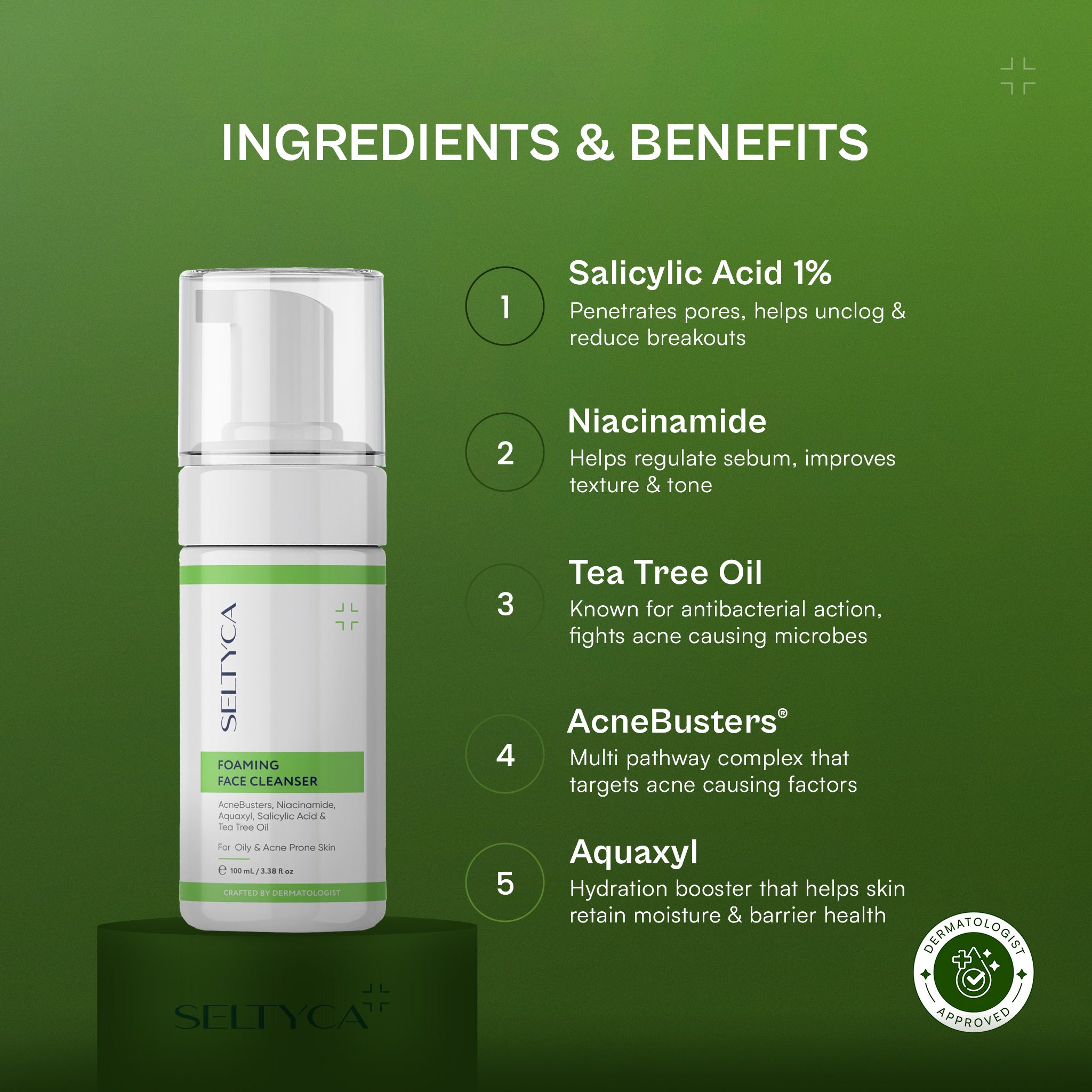 Foaming Acne Face Cleanser