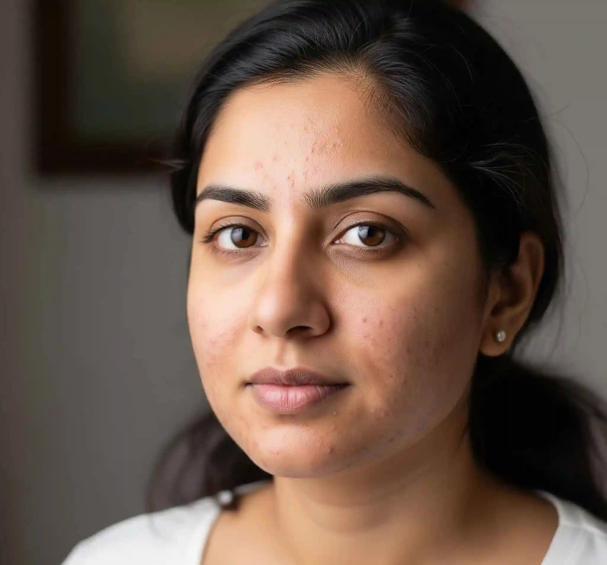 Woman with dark hair and brown eyes looking directly at the camera.