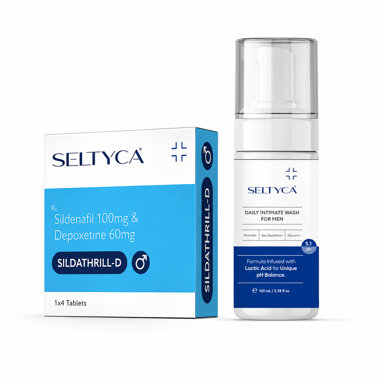 Seltyca Men’s Complete Care for PE and ED & Intimate wash