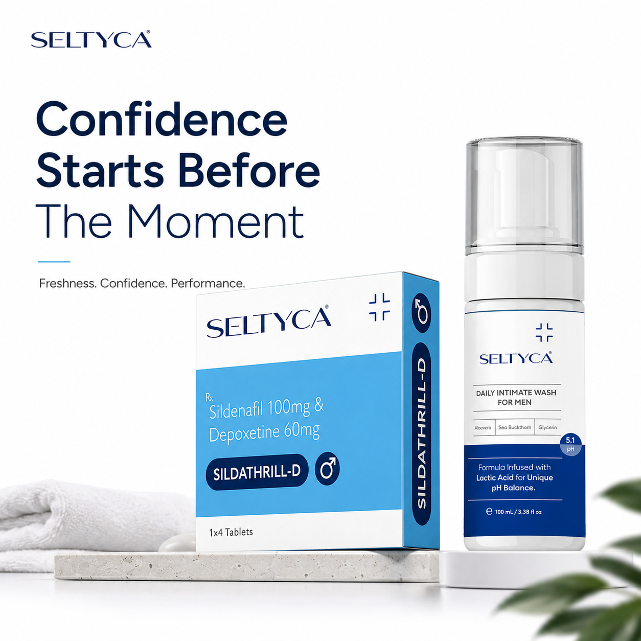 Seltyca Men’s Complete Care for PE and ED & Intimate wash