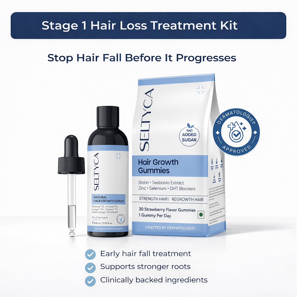 Hair Fall Kit Stage 1 Hair Fall Kit (Early Hair Fall Support) – Seltyca