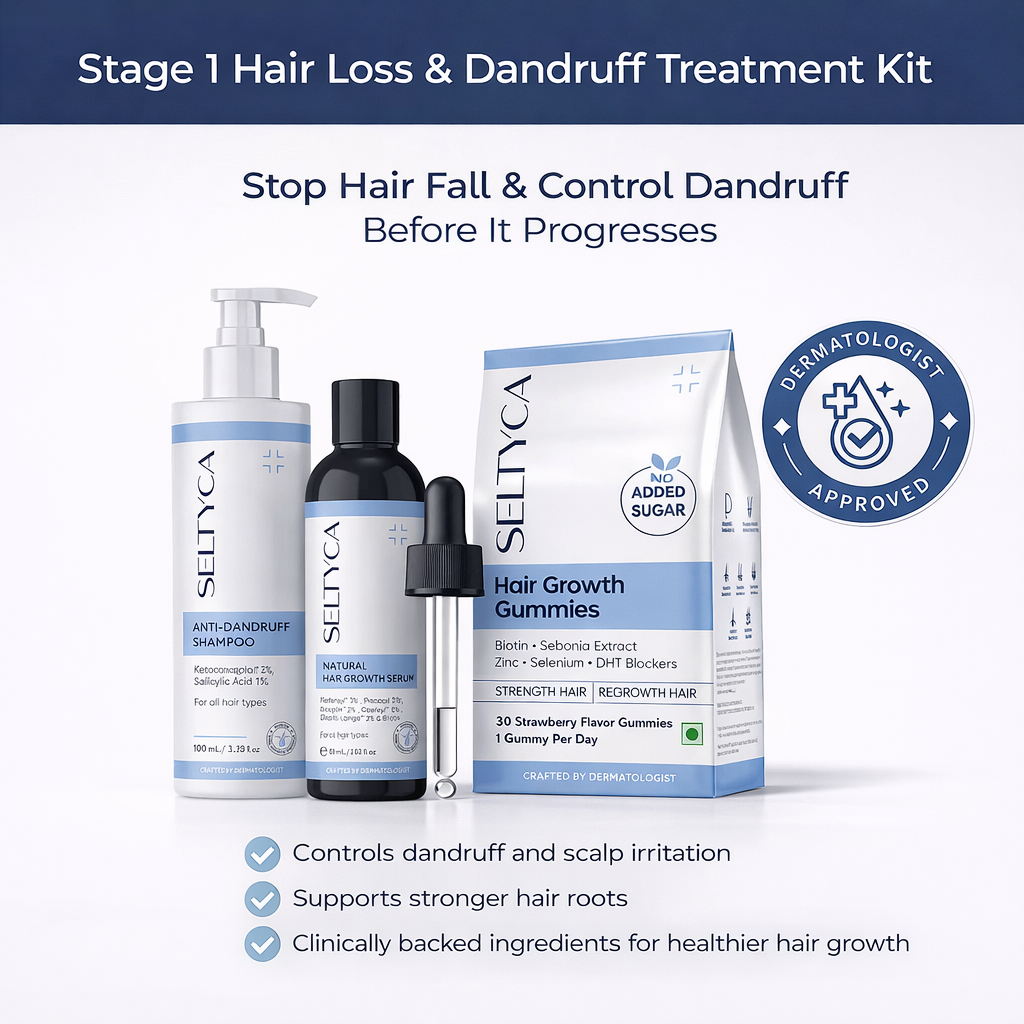 Stage 1 Hair Fall Kit (Early Hair Fall + Dandruff Control)