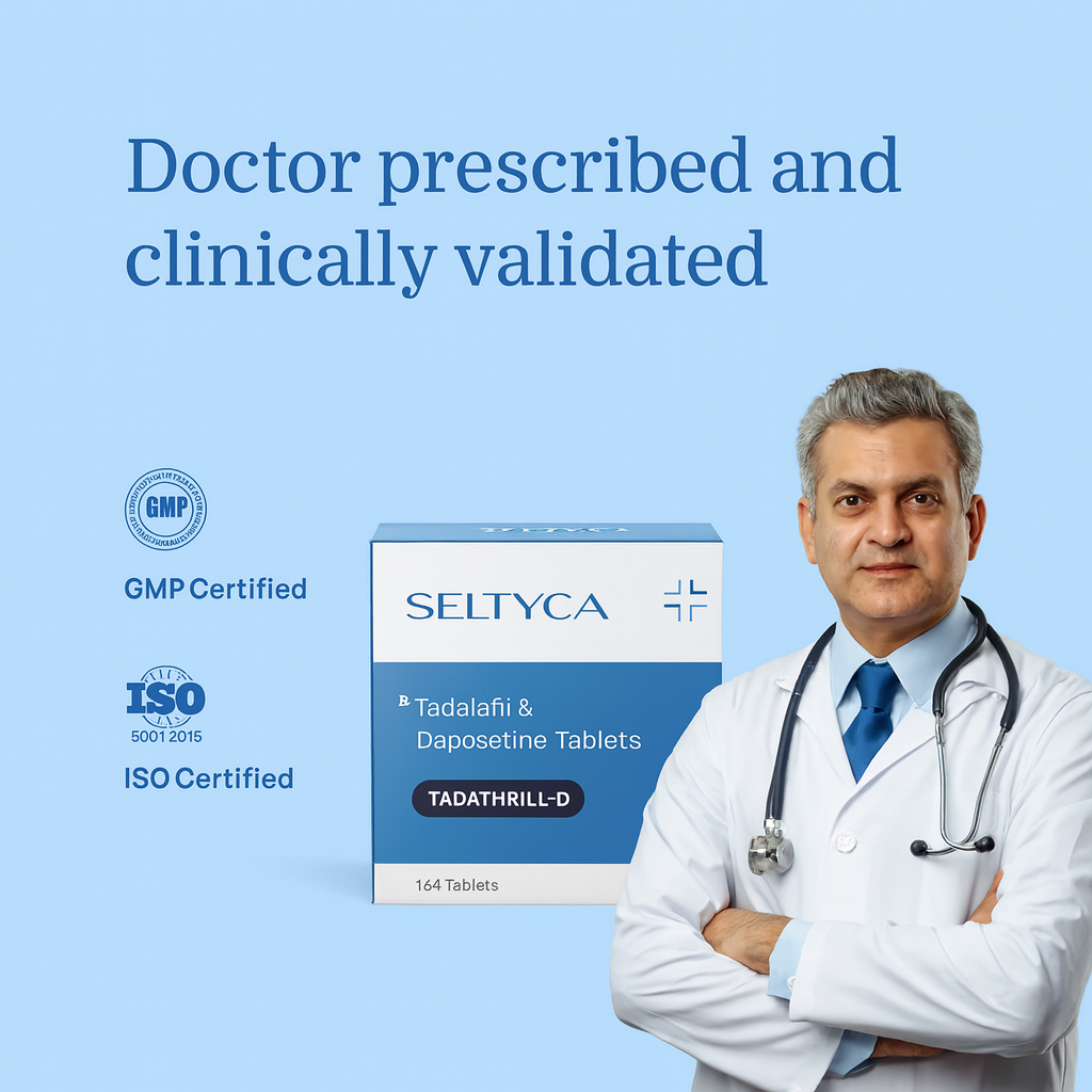 Seltyca Tadathrill-D for Longer and Harder Performance for Men