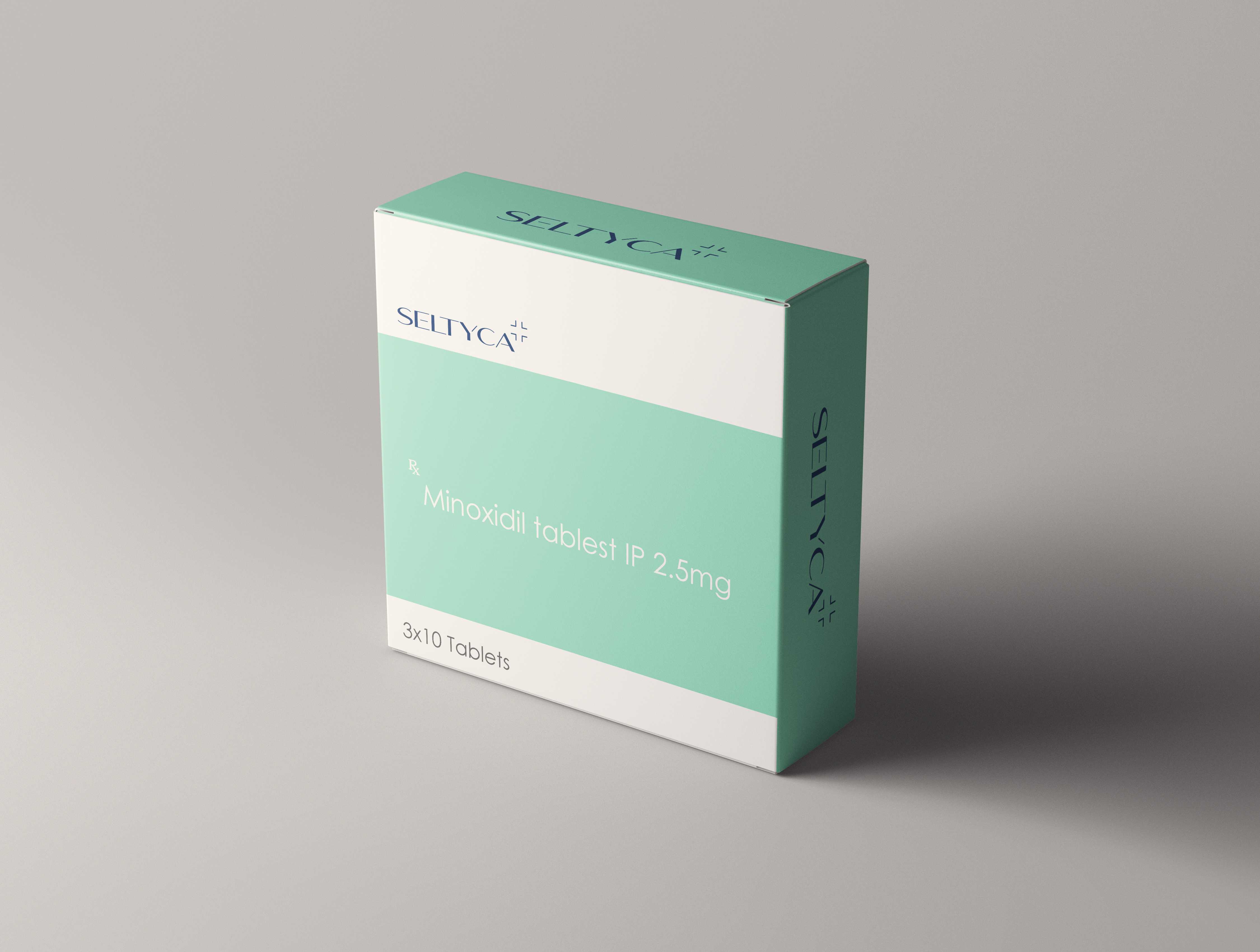 Sellyca medication box on a gray background