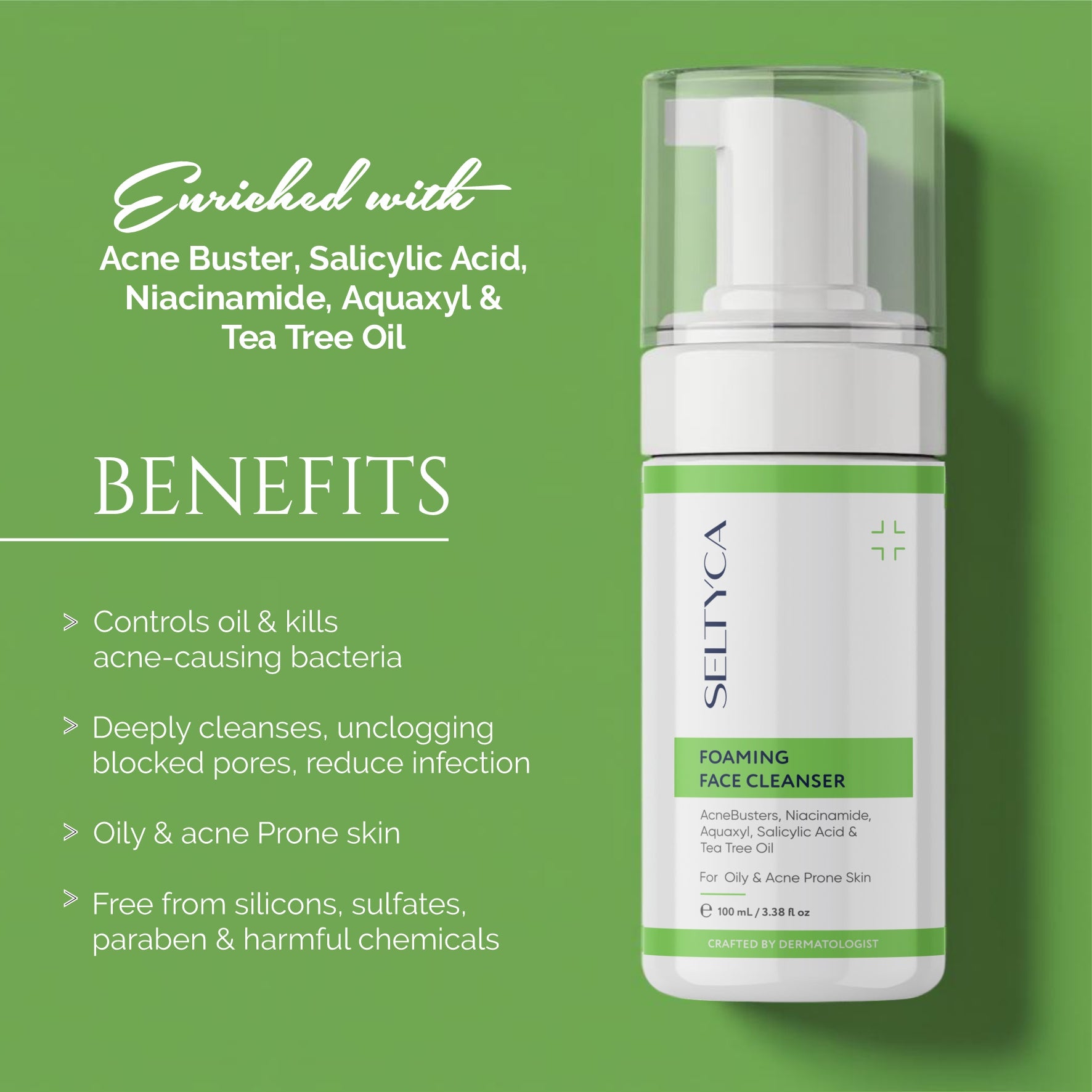 Seltyca Foaming Acne Face Cleanser