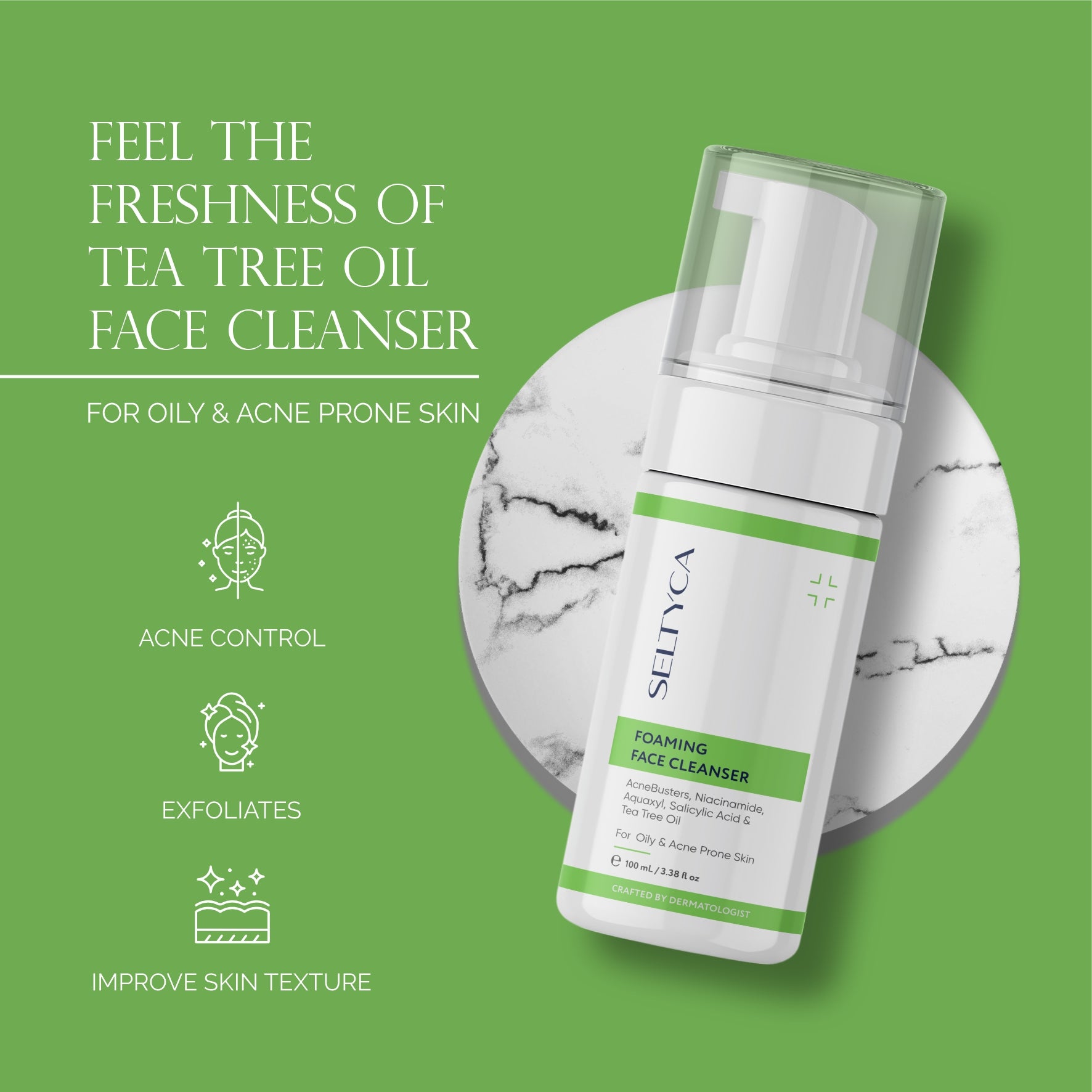 Seltyca Foaming Acne Face Cleanser