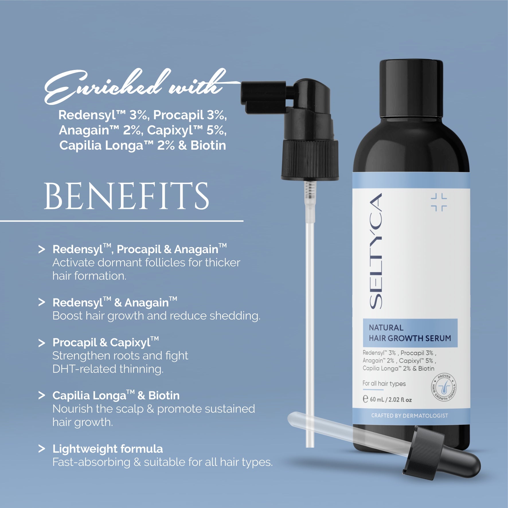 Seltyca Natural Hair Growth Serum
