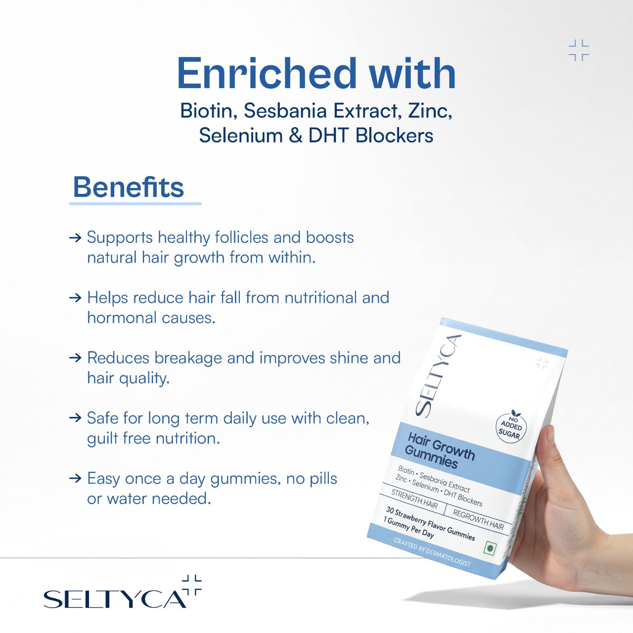 Seltyca Biotin Hair Growth Gummies