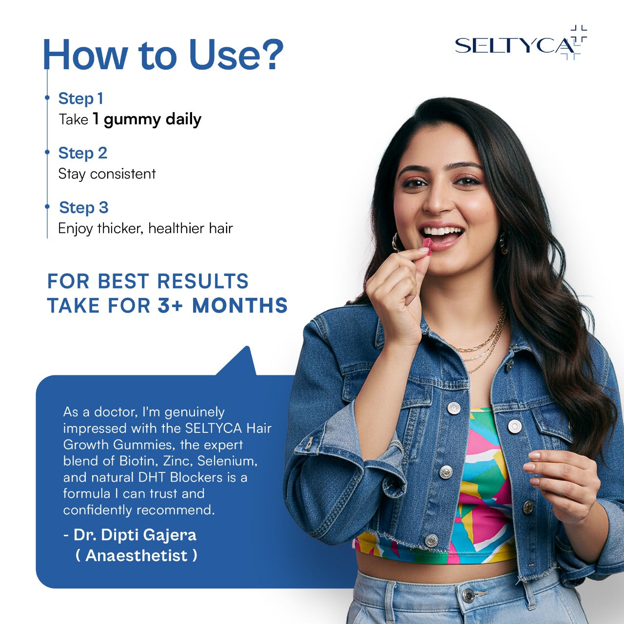 Seltyca Biotin Hair Growth Gummies