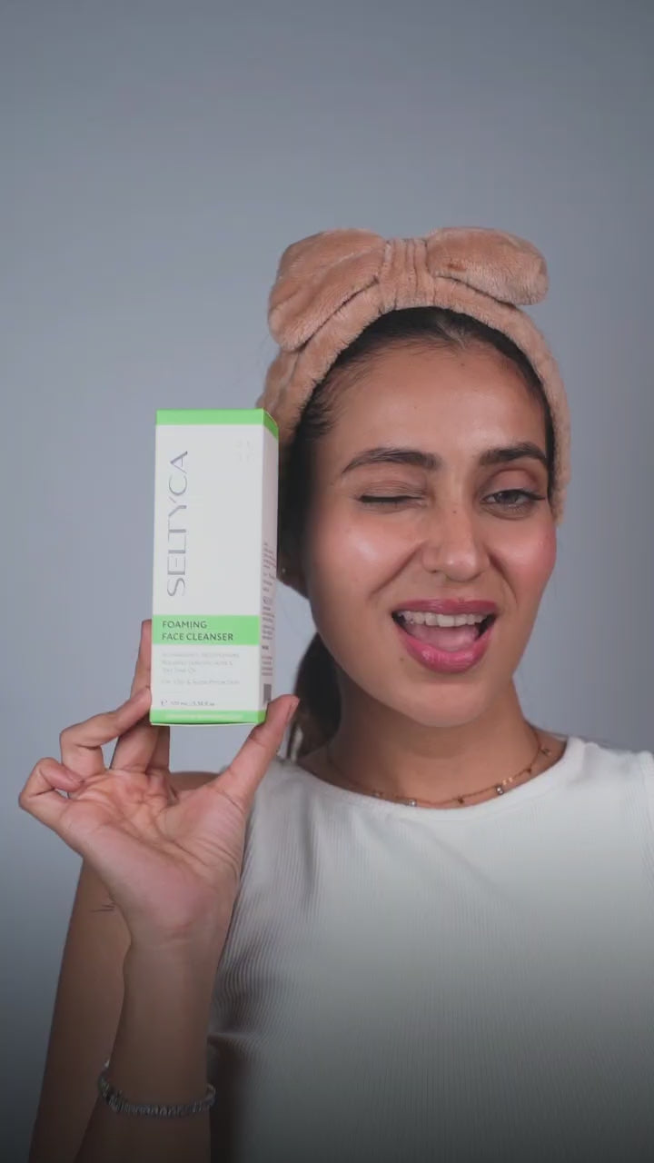 Load video: Seltyca Foaming Acne Face Cleanser