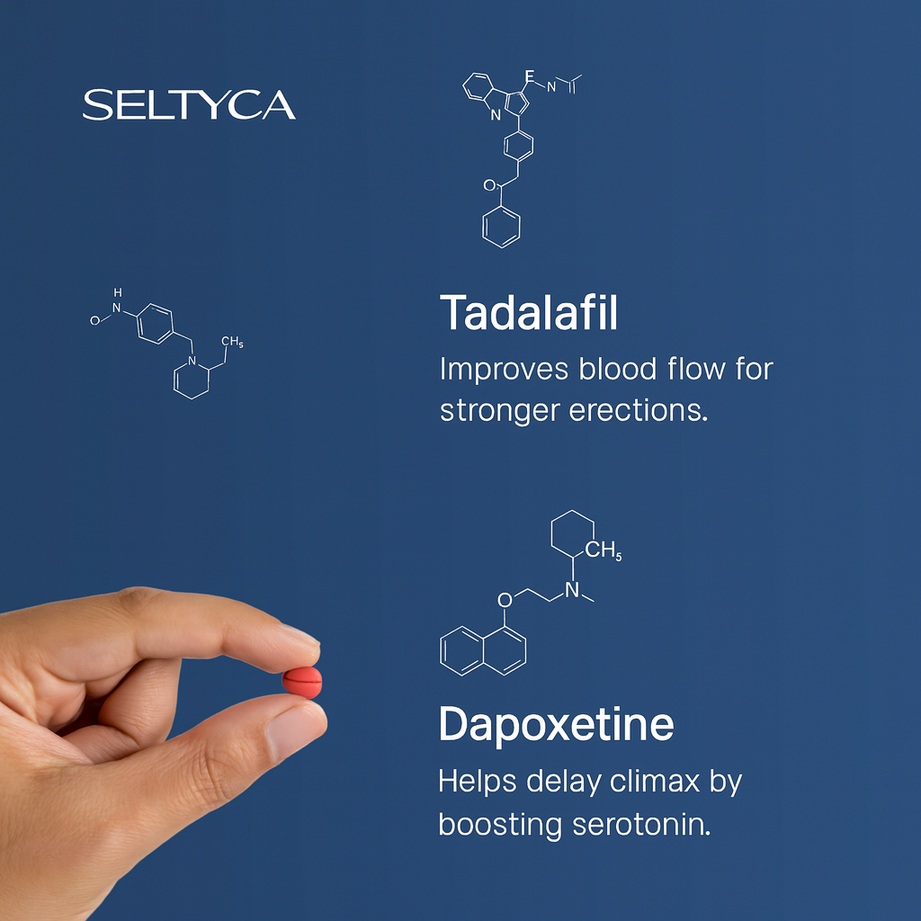 Seltyca Tadathrill-D for Longer and Harder Performance for Men